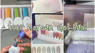 I Bought $500 worth of Korean Gels! // Unboxing SweetieNailSupply // No Talking // No BGM