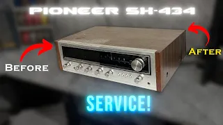How To Service A Vintage Pioneer SX-434! - Lot's Of Jumpers! [Do It Yourself!] #vintageaudio #diy