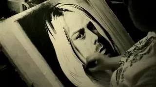 Портрет Kurt Cobain (гр. NIRVANA)/ художница Евгения Стадникова