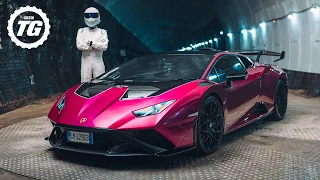 Hitting VMAX In A Lamborghini Huracán STO… INDOORS! | TG Tunnel Run Ft. THE STIG