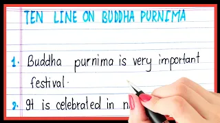 Ten lines essay on buddha purnima | easy lines on buddha purnima in english