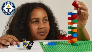 TRY THIS AT HOME: Fastest time to build a 20 brick LEGO stack
