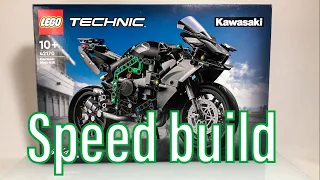 Lego Technic 42170 Kawasaki Ninja H2R / Speed build