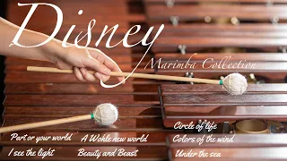 Disney Songs Marimba Collection relaxing/studying/ sleeping music ディズニーマリンバ【総編集】BGM