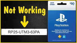 How to Fix Issues With PlayStation Gift Card Codes | not working, error, can't be redeemed, no funds