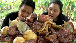 OUTDOOR COOKING | HUMBA BISAYA (SPECIAL) + MUKBANG collab with @CHIEbuganNa_28