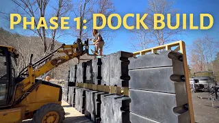 FLOATING CABIN CONSTRUCTION BEGINS 🥳 (new homebuilt floating tiny house build!)