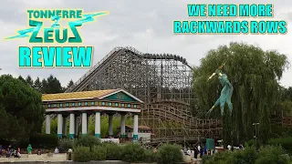 Tonnerre 2 Zeus Review, Parc Asterix CCI Wood Coaster | We Need More Backwards Rows!