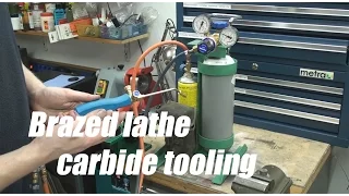 Shopmade brazed carbide lathe tooling