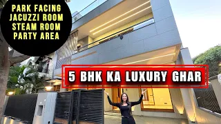 Inside a 5 BHK Luxury Premium Villa For Sale in New Chandigarh , Park Facing with Luxury Interior