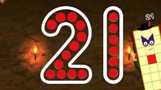 Numberblocks 21 Magic Run - Numberblocks Twenty One Adventure | Number Counting Go Explore