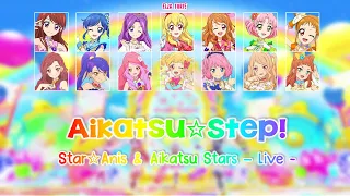 Aikatsu☆Step! (live ver.) - 「STAR☆ANIS & Aikatsu Stars」- Colour Coded (Kan/Rom/Eng)
