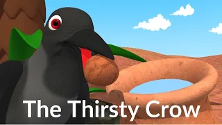 The Thirsty Crow | Aesop Fables | Moral Stories | Bedtime Stories | The Crow Story in English