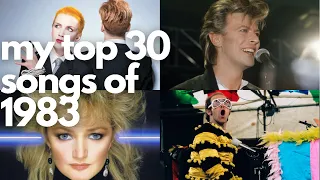 My Top 30 Songs Of 1983