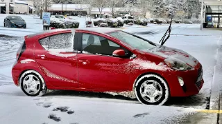 Toyota Prius C Snow Driving