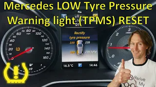 Mercedes Tyre Pressure Warning Light Reset Guide TPMS – Mercedes E class C class W205