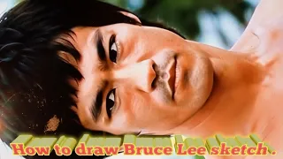 How to draw bruce Lee sketch