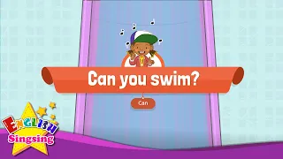 [Can] Can you swim? - Educational Rap for Kids - English song for Children