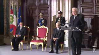 Il Presidente della Repubblica Sergio Mattarella si è insediato al Quirinale