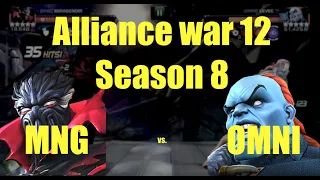 MCOC AW 12 Season 8 : MNG vs. OMNI : Final boss solo:  SymSup vs. Champion