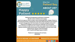 Breathing Problem Cured | Loss Of Smell Treated | Satisfied Patient's| Happy Patient's Review