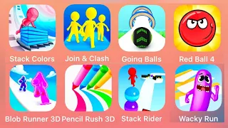 Join & Clash,Red Ball 4,Going Balls,Stack Rider,Stack Colors,Blob Runner 3D,Pencil Rush 3D,Wacky Run