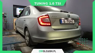 Silnik 1.0 TSI na hamowni. Ile mocy ma seria oraz co da Stage 1? Chip tuning TEST PL