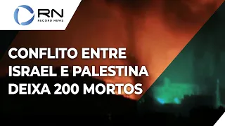 Conflito entre Israel e Palestina já deixa mais de 200 mortos