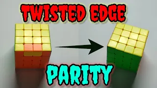 Twisted Edge parity solving on 4×4 Rubik's cube #video #viral #trend #speedcubing