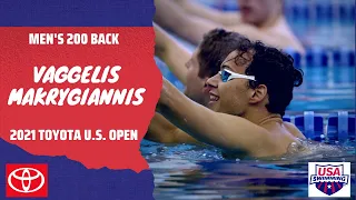 Vaggelis Makrygiannis Wins Again in Men’s 200M Backstroke | 2021 Toyota U.S. Open Championships