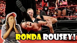 Ronda Rousey LOCKED Stephanie McMahon in an ARM BAR | Jennifer MoOrue