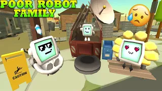 Poor Robot Family | Chicken Gun