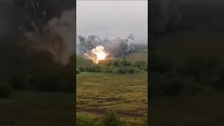 Ukraine war, a Russian TOS-1A firing upon Nikolaev doing massive damage