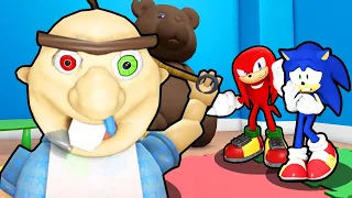 SONIC VS BABY BOBBY'S DAYCARE ! ROBLOX
