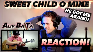 Alip Ba Ta - Sweet Child O Mine (fingerstyle cover) FIRST REACTION! (HE GOT ME AGAIN!!)