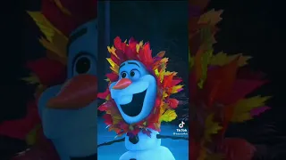 olaf contando historia de rei Leão