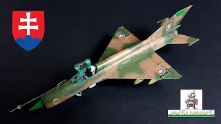 MiG-21MF  Eduard 1/72 with Photo Etche parts Slovak Air Force