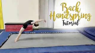 Back Handspring Tutorial| Buttercup SGG