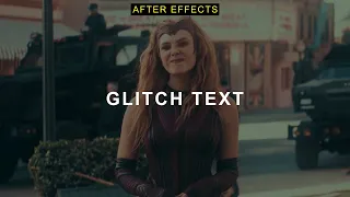 easy glitch text | after effects tutorial