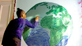 Everything She Draws Disappears!! Finally She Draws Earth & This Happens!!