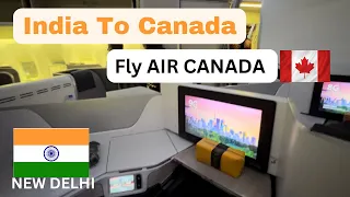 India to Canada: My First Flight experience | AirCanada 🇨🇦 Direct Flight vlog 2022| Complete Info