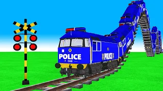 電車アニメ | Railway Crossing | 電車アニメ | police railroad crossing fumikiri train #1