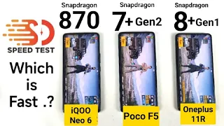 Poco F5 vs iQOO Neo 6 vs Oneplus 11R Speedtest Shocking Results🔥🔥🔥