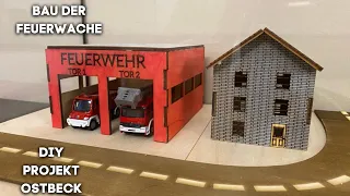 DIY Projekt Ostbeck 👀 Ich modelliere ein Feuerwehrhaus und baue es aus Holz nach! | Folge 8