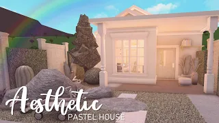 BLOXBURG: *no gamepass* Aesthetic Pastel House 24k l tour + speedbuild ♡