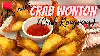 EASY Crab Cream Cheese Wonton | CRISPY Crab Rangoon Recipe