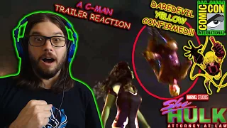 She Hulk: Attorney At Law - Comic Con Trailer Reaction | DAREDEVIL ARRIVES IN THE YELLOW SUIT!