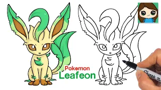 How to Draw Pokemon Leafeon Easy