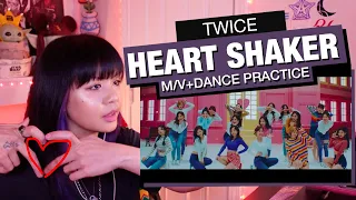 RETIRED DANCER'S REACTION/REVIEW: TWICE "Heart Shaker" M/V+Dance Practice!