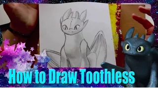 How to Draw TOOTHLESS from Dreamwork's How to Train Your Dragon - @dramaticparrot